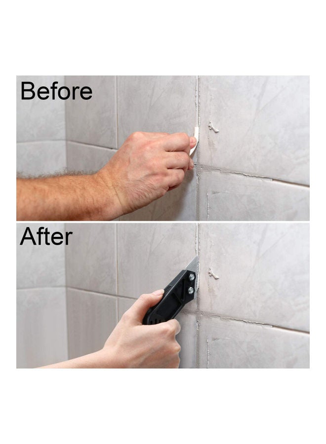 Professional Angled Tile Grout Saw With 5 Extra Replacement Piece Black 21x2x7cm - Image 5