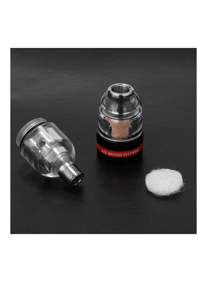 Air Brush Filters Spray Pen Auxiliary Utility Tools Red/Silver 9.8x2.8x9cm - Image 5