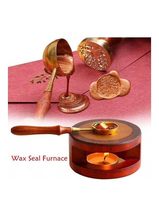 Wax Seal Furnace Melting Furnaces Wax Melting Pot Brown 7.5x4x7.5cm  - Image 2