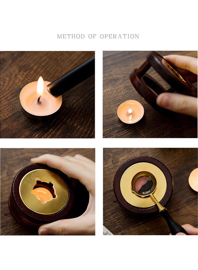 Wax Seal Furnace Melting Furnaces Wax Melting Pot Brown 7.5x4x7.5cm  - Image 3