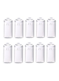 10-Piece Transparent Airbrush Cap Spray Bottle multicolour 8x1x6cm