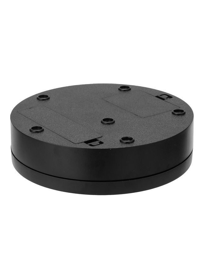 360 Degree Electric Rotating Turntable Display Stand Black 15.5x4.1x14.2cm