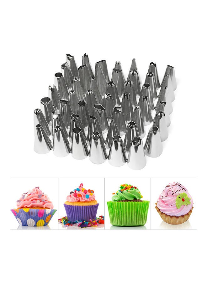 8-Piece Of Stainless Steel Cake Decorating Supplies Tools Blue 12 x 2 x 10cm  - Image 5