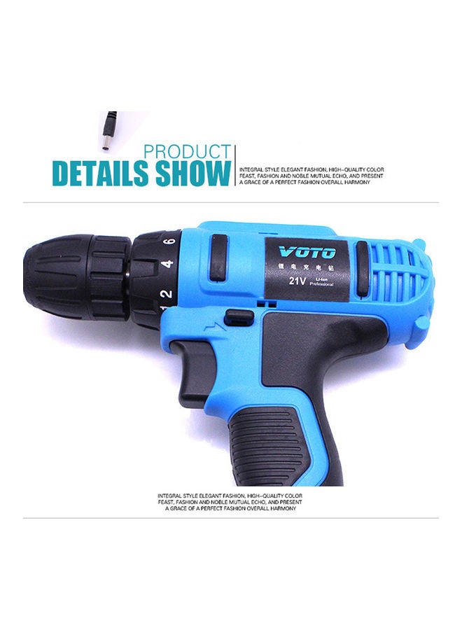 Rechargeable Electric Drill Cordless Screwdriver Set Multicolour 22 x 8 x 19cm - Image 5