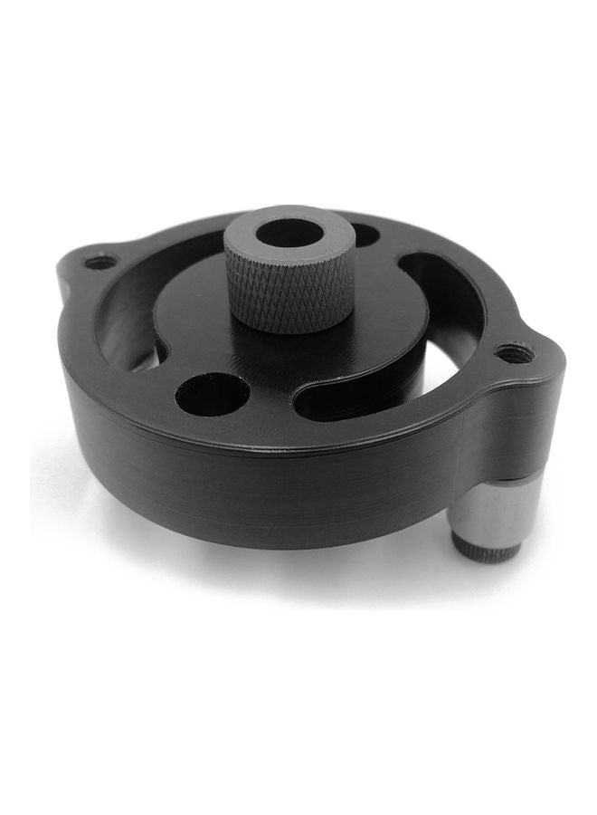 Self-centering Dowel Jig Wood Panel Puncher Hole Black 6.1x5.1x6.1cm - Image 1