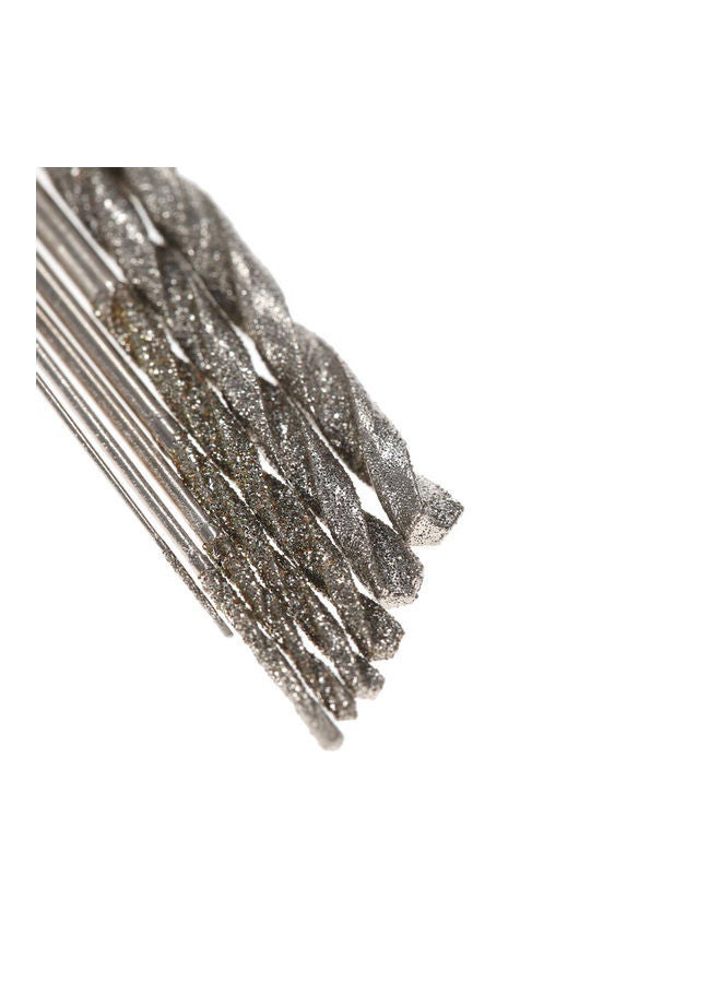 Generic 7-Piece High Hardness Diamond Coated Twist Drill Bit Set Silver 14.5x0.5x9.5cm  - Image 5