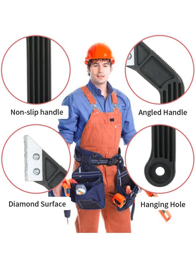 Professional Remover Angled Tile Grout Saw Black 21x2x7cm - Image 5