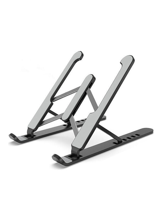 X-Shape Adjustable Foldable Lightweight Laptop Stand Black 27x5x7cm - Image 1