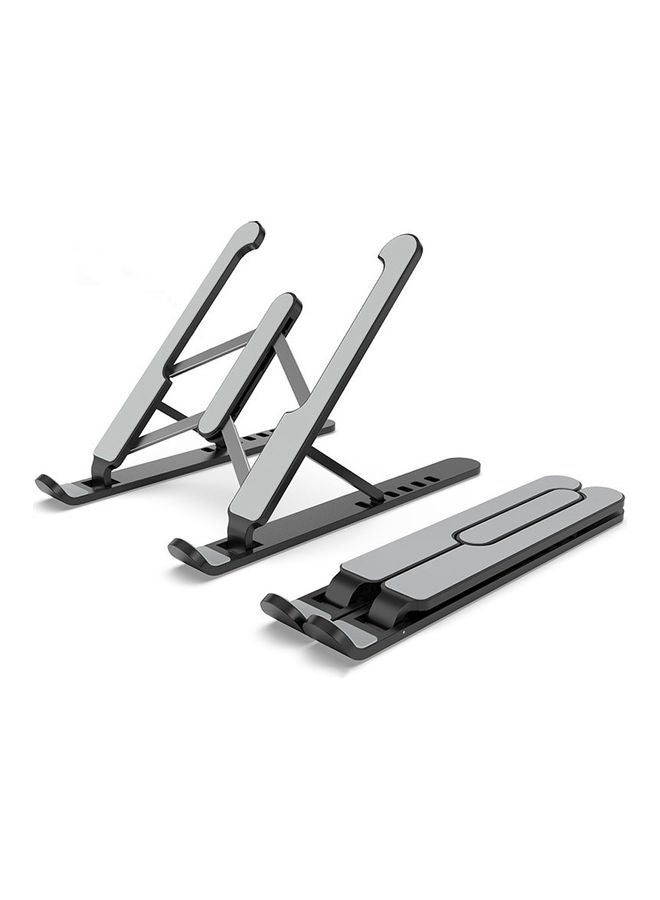 X-Shape Adjustable Foldable Lightweight Laptop Stand Black 27x5x7cm - Image 3