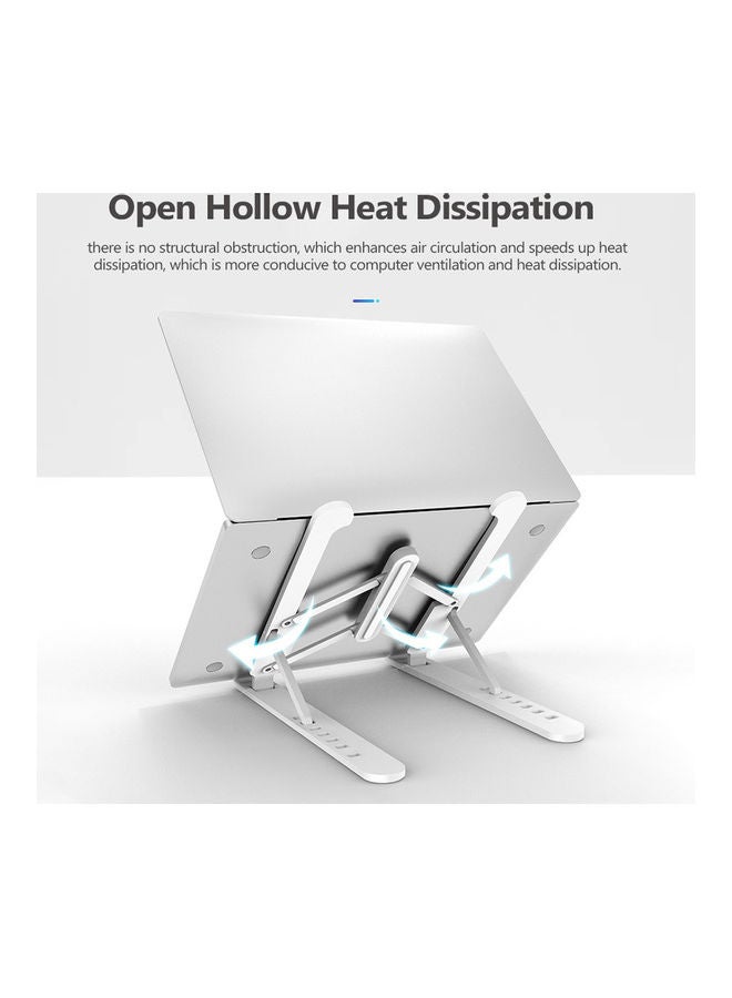 X-Shape Adjustable Foldable Lightweight Laptop Stand Black 27x5x7cm - Image 4