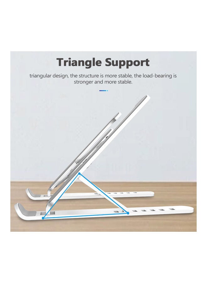 X-Shape Adjustable Foldable Lightweight Laptop Stand Black 27x5x7cm - Image 5