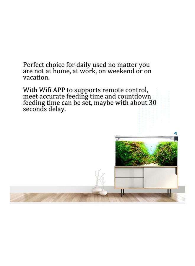 Wifi Remote APP Control Automatic Aquarium Fish Can Black 20x7x8cm  - Image 2