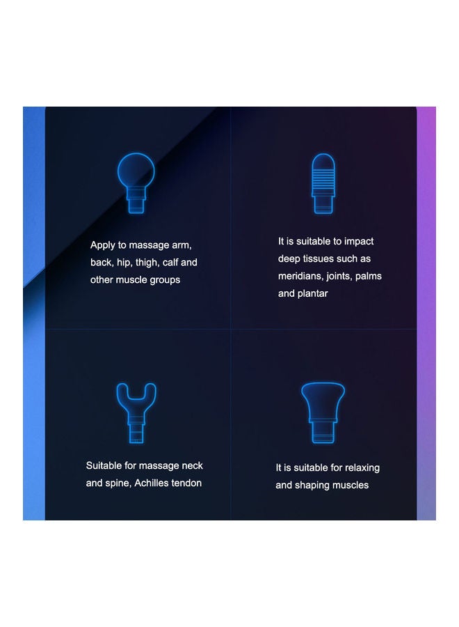 مسدسات تدليك كهربائية محمولة تعمل بالاهتزاز بقوة 12 فولت أسود 32.5x10x23سم - Image 3