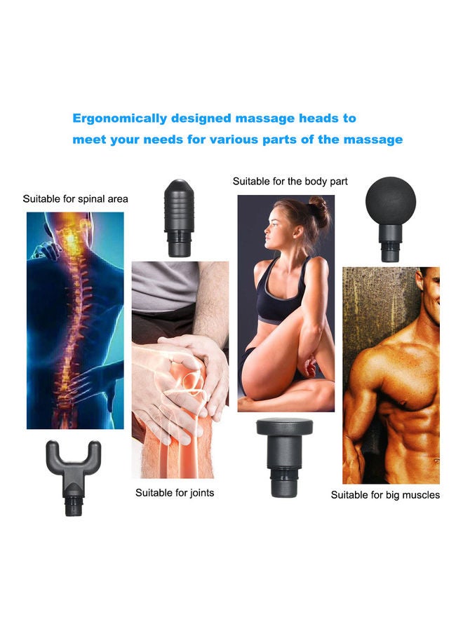 مسدسات تدليك كهربائية محمولة تعمل بالاهتزاز بقوة 12 فولت أسود 32.5x10x23سم - Image 4