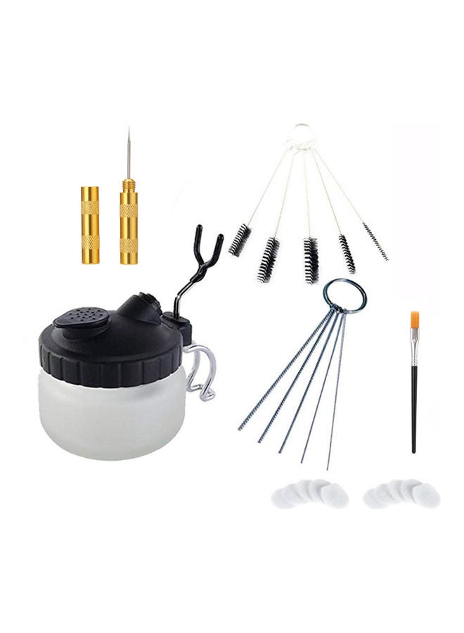 Airbrush Washing Tool Set White/Black/Silver 