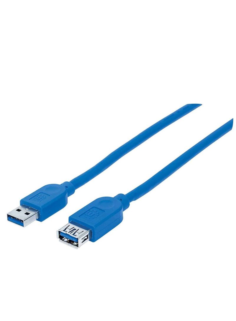 Manhattan - SuperSpeed USB 3.0 Type-A Male To Type-A Female Extension Cable Blue - Image 1