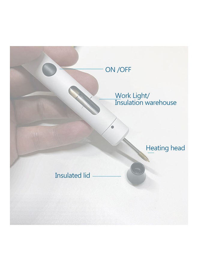 USB Portable Soldering Iron Black 16 x 2 x 2cm - Image 4