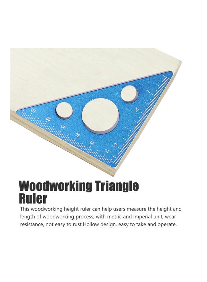 Woodworking Triangles Ruler Red 18 x 3 x 18cm