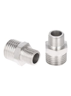 Professional 2 Pieces Airbrush Hose Male Brush Connector Silver
