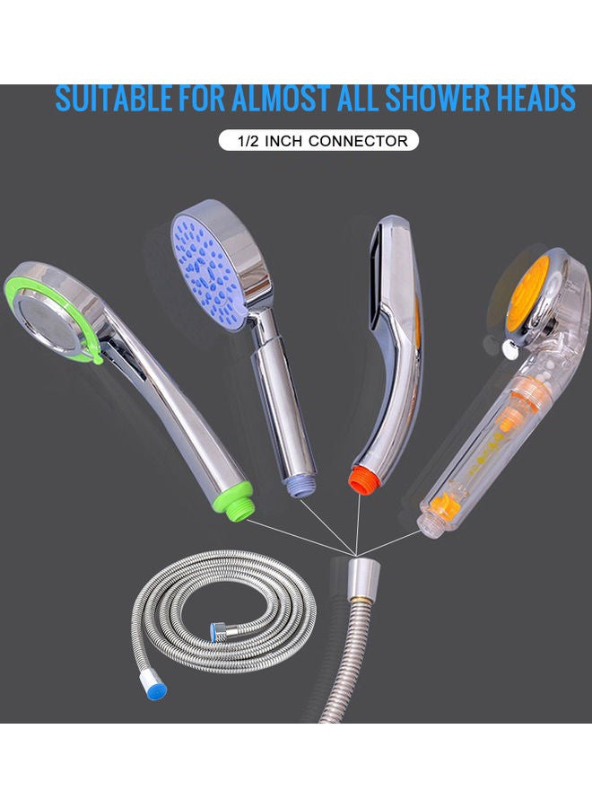 Shower Hose Stainless Steel Tube Flexible 3M Long Shower Hose Silver 21*3*18cm - Image 2