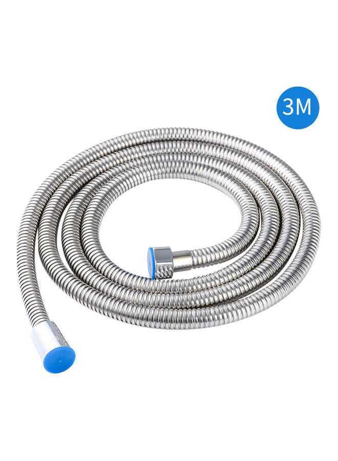Shower Hose Stainless Steel Tube Flexible 3M Long Shower Hose Silver 21*3*18cm - Image 3