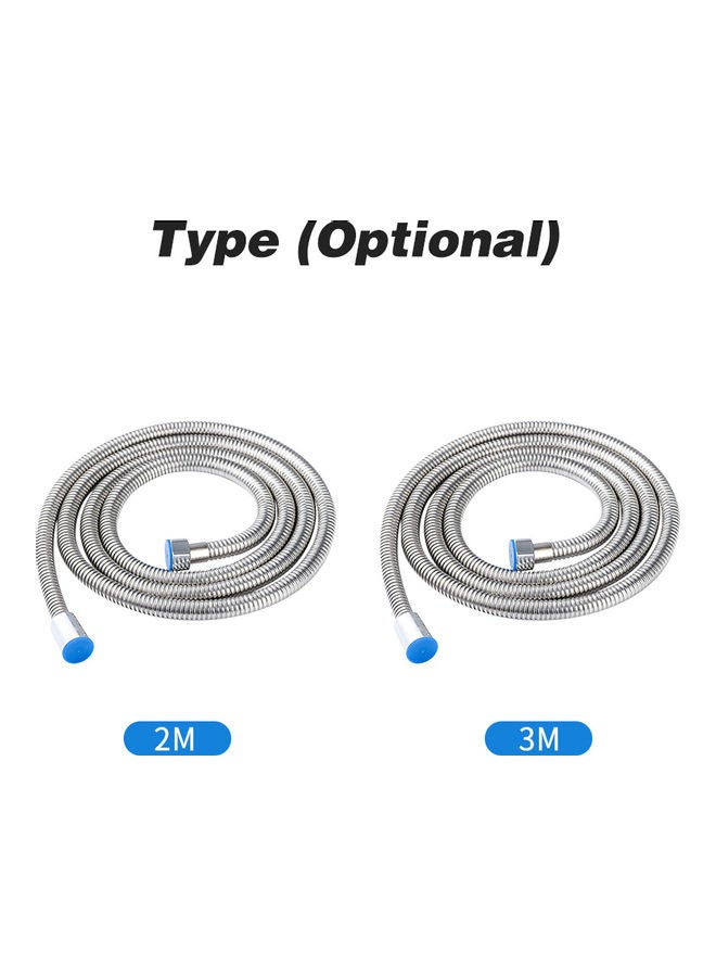 Shower Hose Stainless Steel Tube Flexible 3M Long Shower Hose Silver 21*3*18cm - Image 5