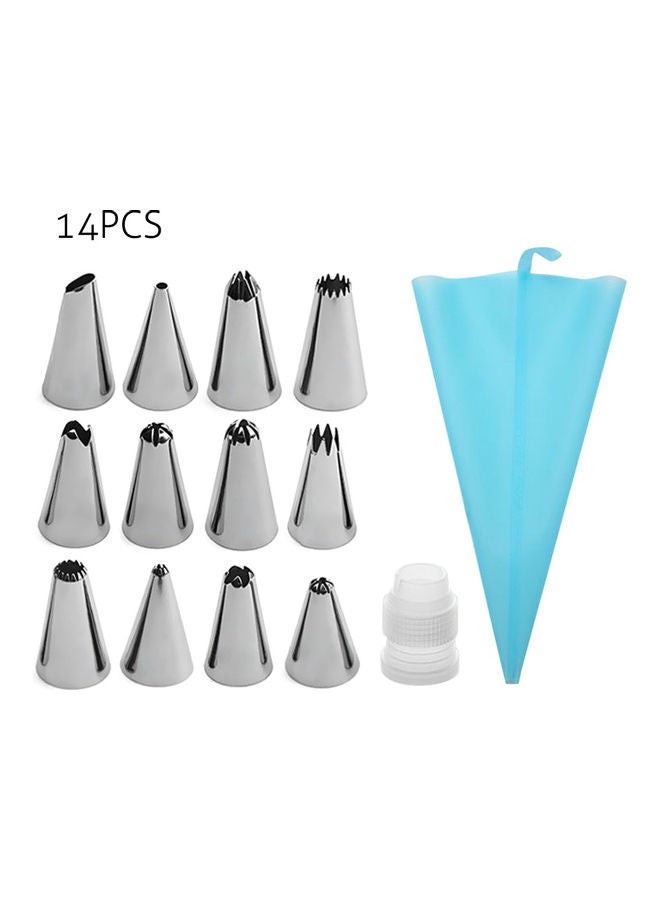 Stainless Steel Cake Decorating Supplies Tools Blue 12 x 2 x 10cm  - Image 4