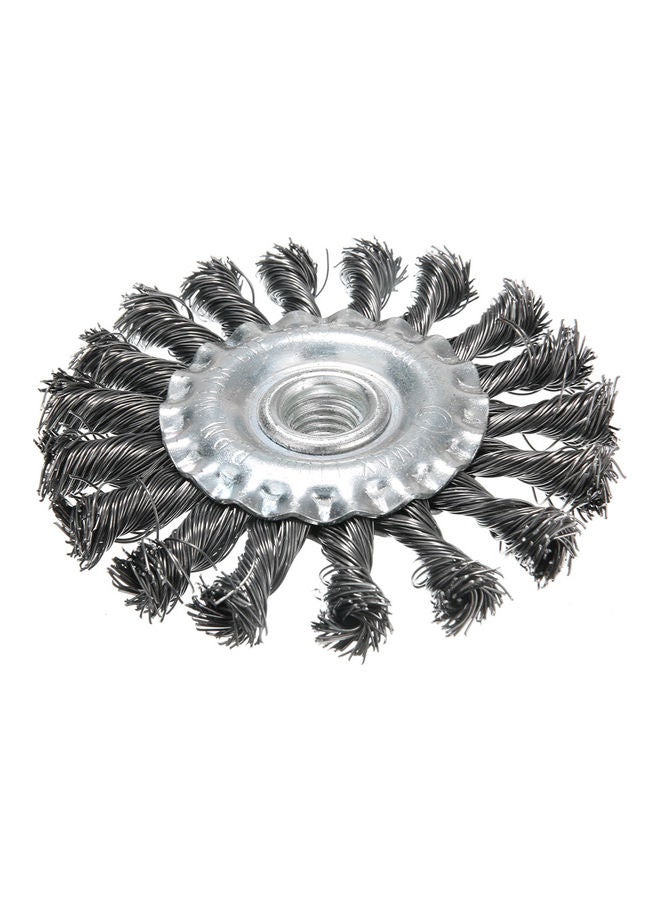 Rust Removal Wheel Metal Disc Brush Silver