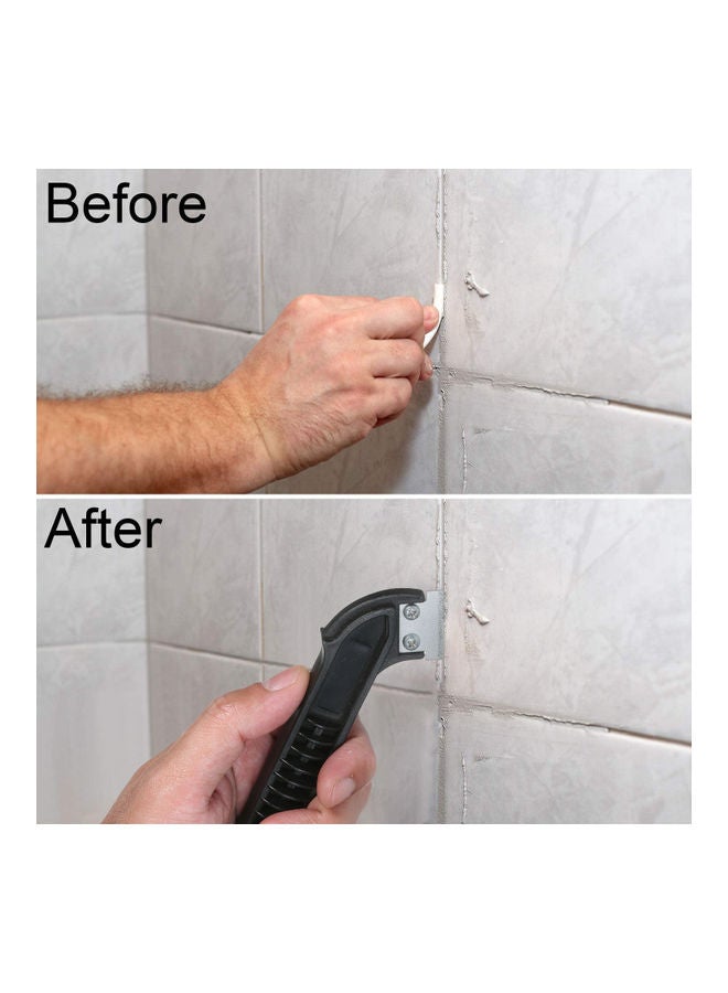 Professional Angled Tile Grout Saw with 5  Extra Replacement Piece Black 14.5x2x7cm - Image 4