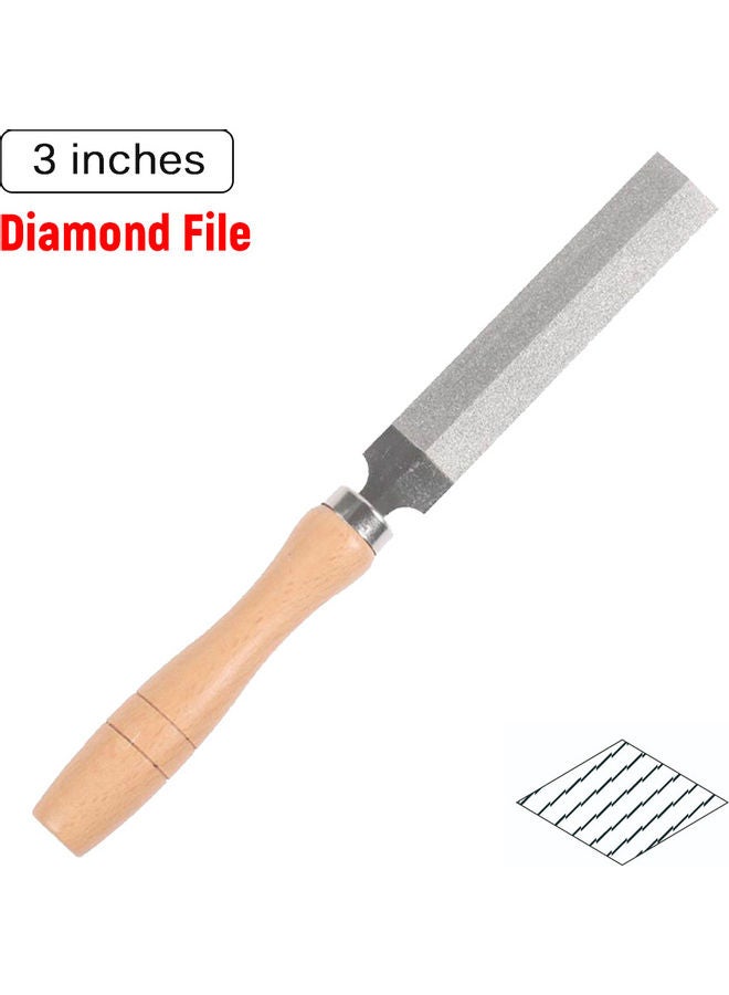 Diamond Wood Carving Tool Brown/Silver 25x3x7cm  - Image 1