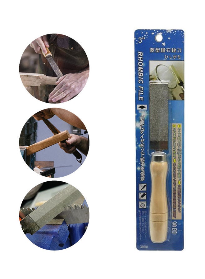Diamond Wood Carving Tool Brown/Silver 25x3x7cm  - Image 4