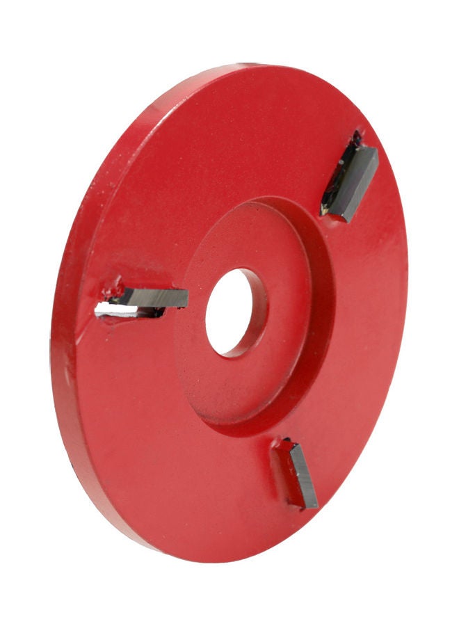 Three Teeth Turbo Plane Wood Carving Disc Red 18x1x14.5cm - Image 3