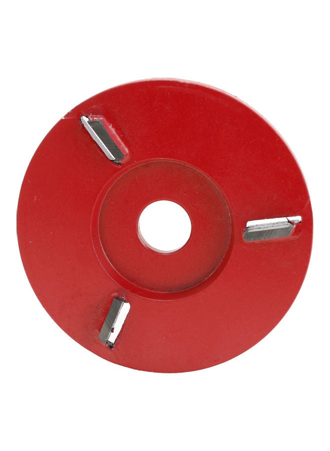 Three Teeth Turbo Plane Wood Carving Disc Red 18x1x14.5cm - Image 2
