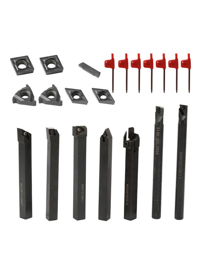 21 - Piece Multifunctional Solid Carbide Inserts Holder multicolour 22x4x14cm  - Image 1