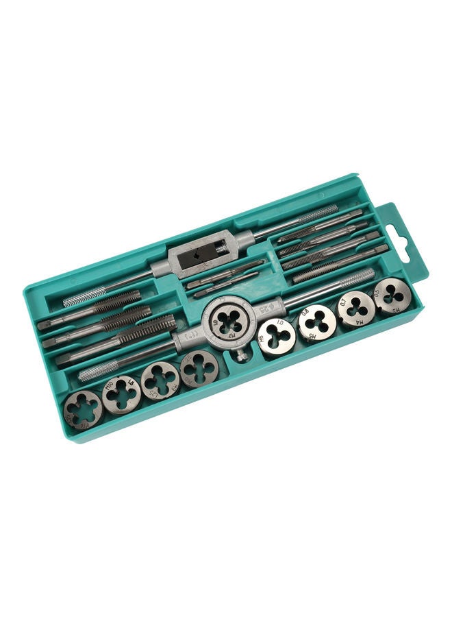 Alloy Steel Tap and Die Set with Adjustable Wrench Twisted Hand Tools multicolour 25.5x2x10.5cm  - Image 4