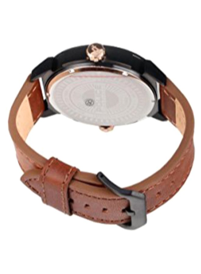 POLICE Women's Steampunk Leather Chronograph Watch P14693JSB-12A - Image 2