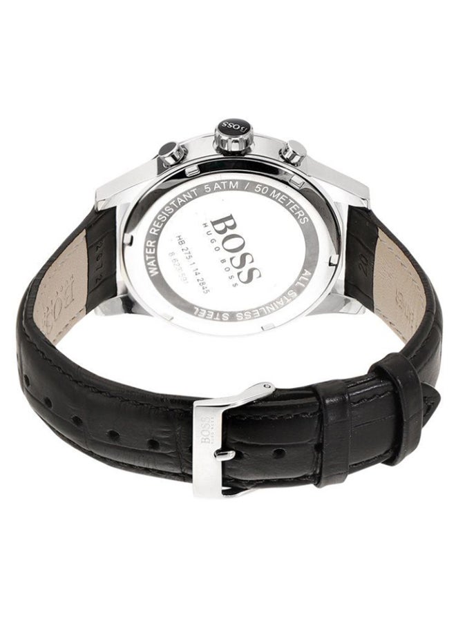 HUGO BOSS Men's Classic Jet Leather Chronograph Watch 1513279 - Image 2