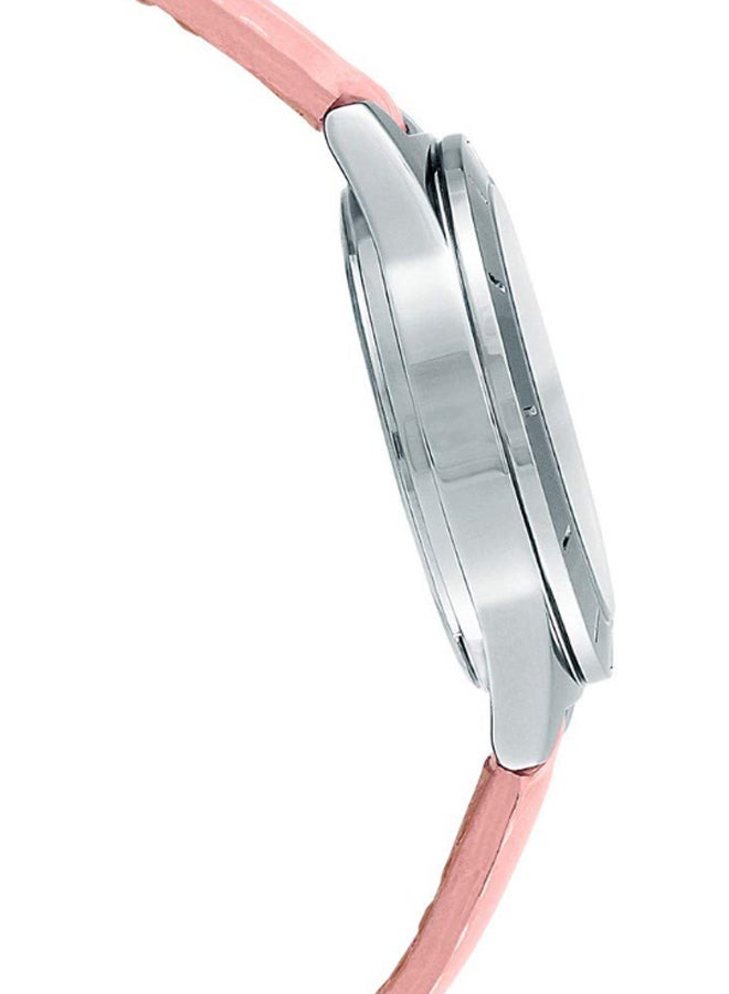 كاسيو ساعة يد إنتايسر بعقارب وسوار من الجلد طراز LTP-1410L-4AVDF للنساء - Image 3