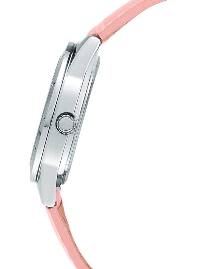 كاسيو ساعة يد إنتايسر بعقارب وسوار من الجلد طراز LTP-1410L-4AVDF للنساء - Image 4