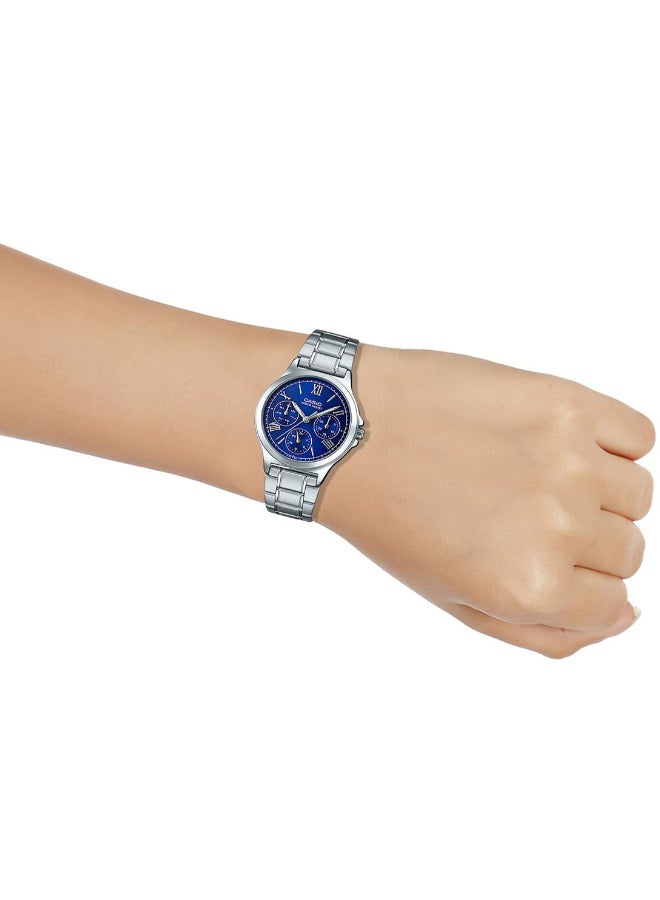 CASIO - Women's Enticer Stainless Steel Analog Watch LTP-V300D-2A2UDF - 33 mm - Silver - Image 1