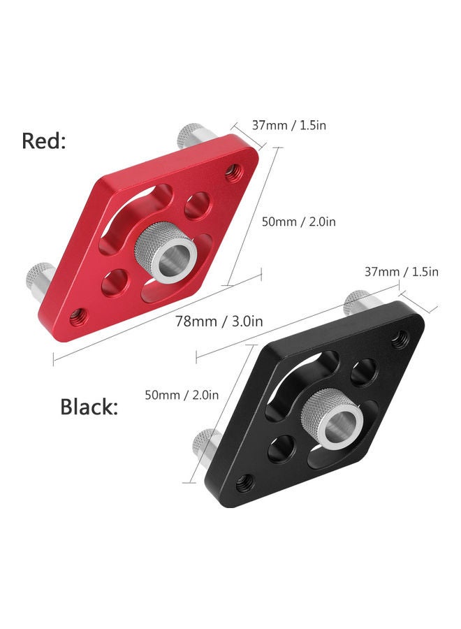 Woodworking Drilling Positioner Red 15 x 5 x 10cm  - Image 2