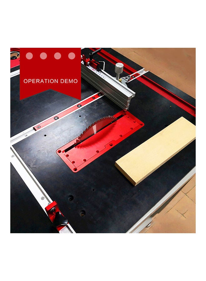 Table Saw Electric Circular Flip Cover Plate Red 31 x 3 x 11cm  - Image 2