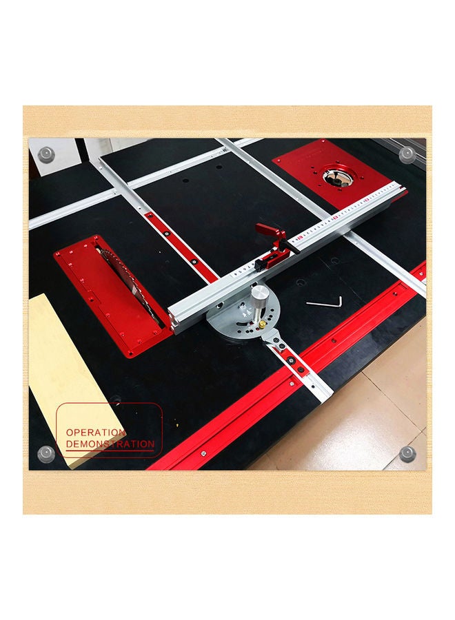 Table Saw Electric Circular Flip Cover Plate Red 31 x 3 x 11cm  - Image 4