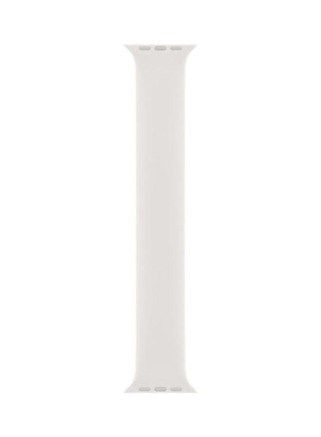 Generic - Soft Silicone Solo Loop Band Compatible With Apple Watch (Oxblood , Medium) White - Image 1