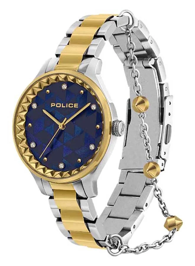 POLICE Womens Banff Stainless Steel Analog Watch P 16044BSTG46M