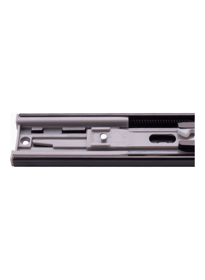 Generic - 2 Pieces Drawer Slides Low Noise Ball Bearing Drawer Slides Black 30x2.5x4.5cm - Image 1