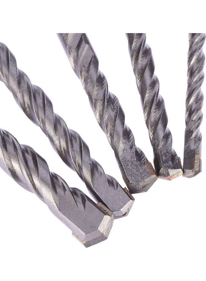 Generic - 5 Piece Electric Hammer Drill Bit Set Silver 18.5x1x8cm - Image 1