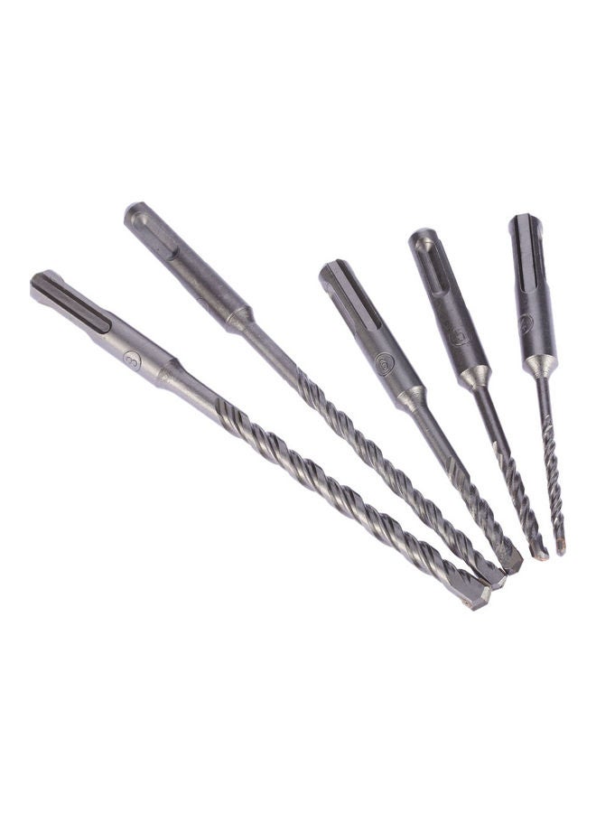 Generic - 5 Piece Electric Hammer Drill Bit Set Silver 18.5x1x8cm - Image 1