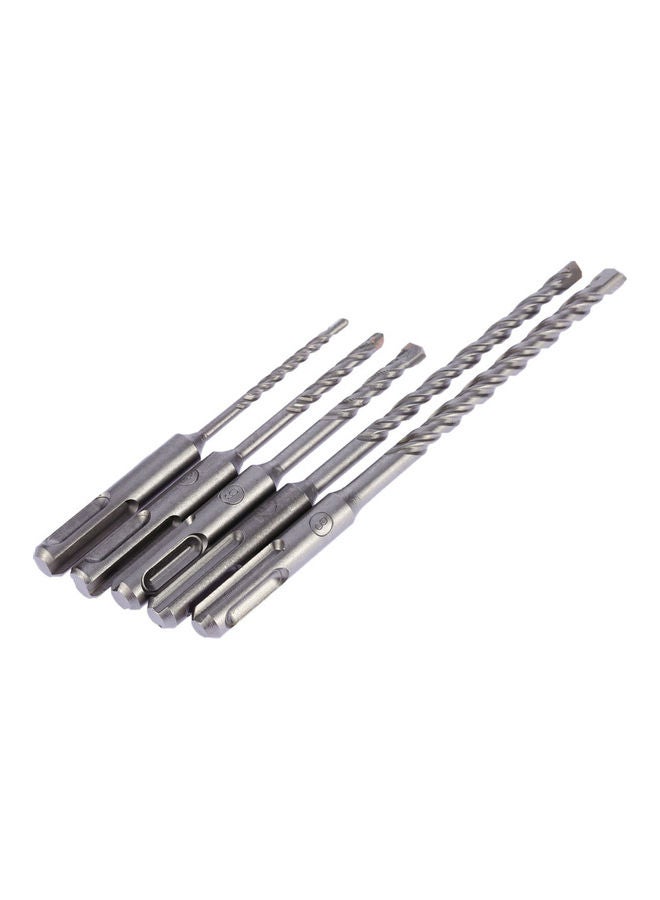 Generic - 5 Piece Electric Hammer Drill Bit Set Silver 18.5x1x8cm - Image 1