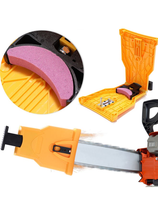 Professional Saw Chain Sharpening Tool Yellow 30x5x21cm - Image 2